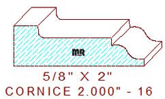 Cornice 2" - 16 Cornice 2" - 16