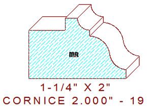 Cornice 2" - 19 Cornice 2" - 19