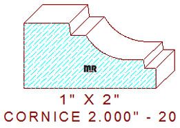 Cornice 2" - 20 Cornice 2" - 20