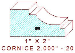 Cornice 2" - 20