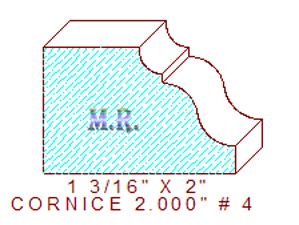 Cornice 2" - 4 Cornice 2" - 4