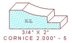 Cornice 2" - 5