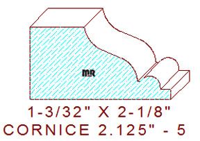 Cornice 2-1/8" - 5 Cornice 2-1/8" - 5