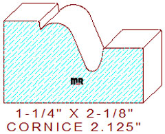 Cornice 2-1/8" Cornice 2-1/8"