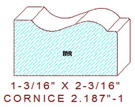 Cornice 2-3/16" - 1 Cornice 2-3/16" - 1