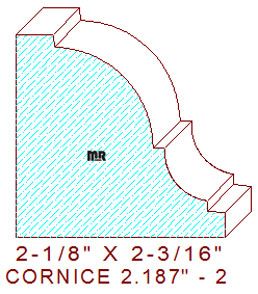 Cornice 2-3/16" - 2