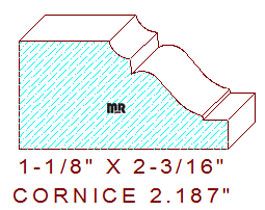Cornice 2-3/16" Cornice 2-3/16"