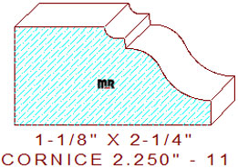 Cornice 2-1/4" - 11