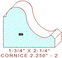 Cornice 2-1/4" - 2