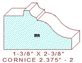 Cornice 2-3/8" - 2