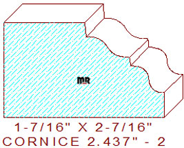 Cornice 2-7/16" - 2