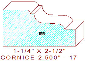 Cornice 2-1/2" - 17