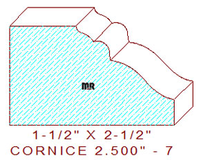 Cornice 2-1/2" - 7 Cornice 2-1/2" - 7