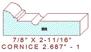 Cornice 2-11/16" - 1