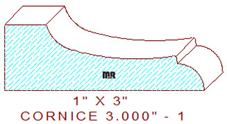 Cornice 3" - 1 Cornice 3" - 1