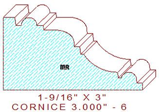 Cornice 3" - 6