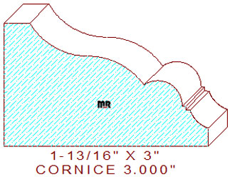 Cornice 3" Cornice 3"