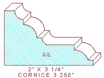 Cornice 3-1/4" Cornice 3-1/4"