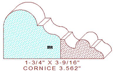 Cornice 3-9/16" Cornice 3-9/16"