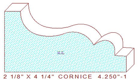 Cornice 4-1/4" - 1 Cornice 4-1/4" - 1