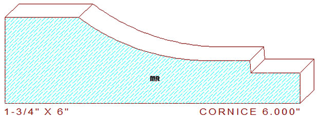 Cornice 6" Cornice 6"