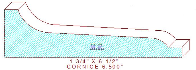 Cornice 6-1/2" Cornice 6-1/2"