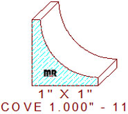 Cove 1" - 11 Cove 1" - 11