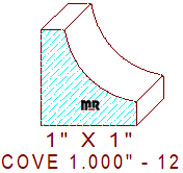 Cove 1" - 12 Cove 1" - 12