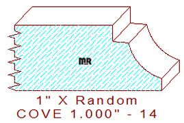 Cove 1" - 14 Cove 1" - 14
