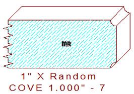 Cove 1" - 7 Cove 1" - 7