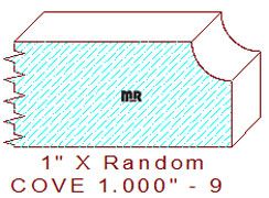 Cove 1" - 9 Cove 1" - 9