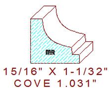 Cove 1-1/32" Cove 1-1/32"