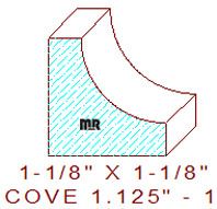 Cove 1-1/8" - 1 Cove 1-1/8" - 1