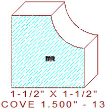 Cove 1-1/2" - 13 Cove 1-1/2" - 13