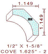 Cove 1-5/8" - 2 Cove 1-5/8" - 2