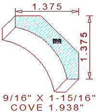 Cove Moulding 1-15/16" Cove Moulding 1-15/16"