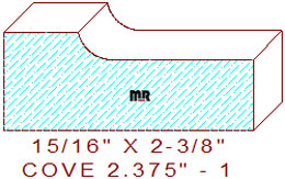 Cove Moulding 2-3/8" - 1