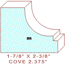 Cove Moulding 2-3/8" Cove Moulding 2-3/8"