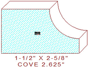 Cove Moulding 2-5/8" Cove Moulding 2-5/8"