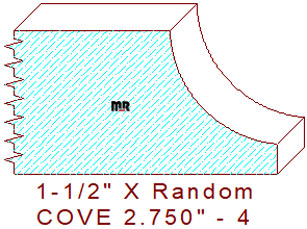 Cove Moulding 2-3/4" - 4