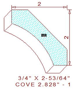 Cove Moulding 2-53/64" - 1