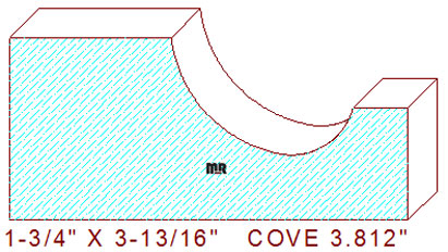 Cove Moulding 3-13/16" Cove Moulding 3-13/16"