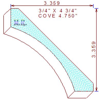 Cove Moulding 4-3/4"