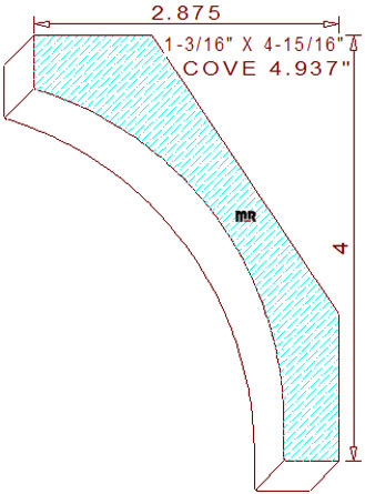 Cove 4-15/16" Cove 4-15/16"