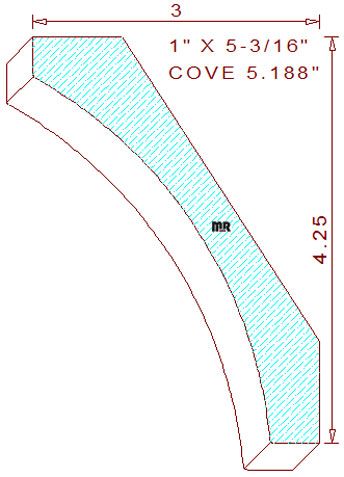 Cove 5-3/16" Cove 5-3/16"