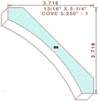 Cove Moulding 5-1/4" - 1 Cove Moulding 5-1/4" - 1