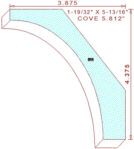 Cove Moulding 5-13/16"