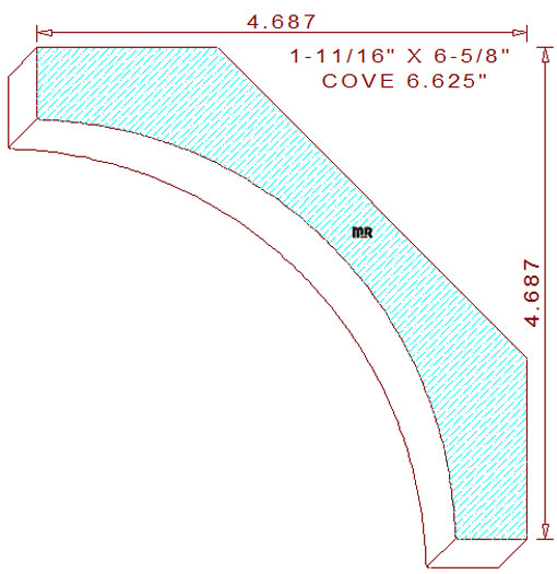 Cove Moulding 6-5/8"