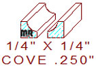 Cove 1/4" Cove 1/4"