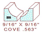 Cove 9/16" Cove 9/16"